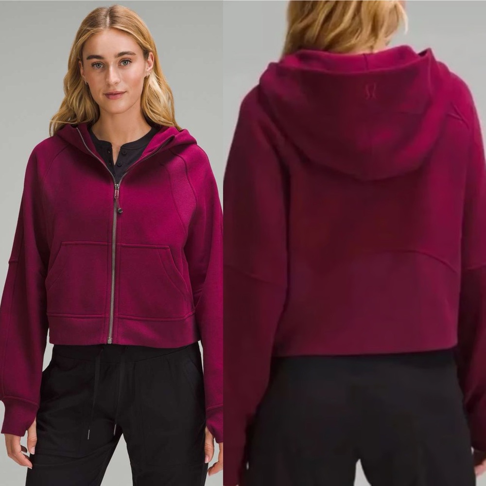 Lululemon Scuba Oversized Full-Zip Hoodie in Deep Luxe. Size XS